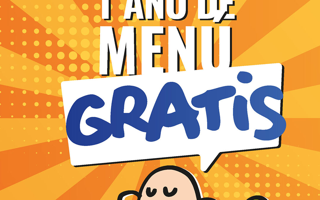 ¡1 año de menú gratis!